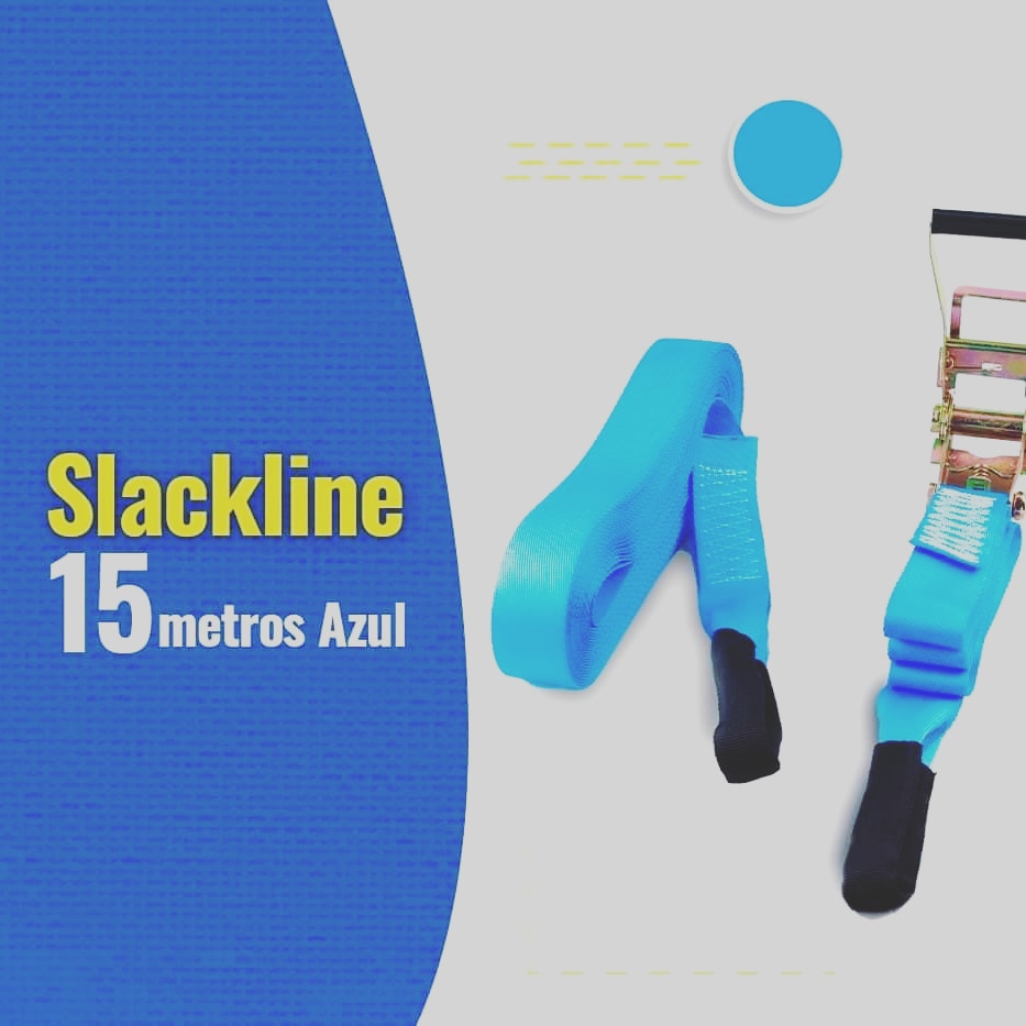 Slackline 15Metros - Azul