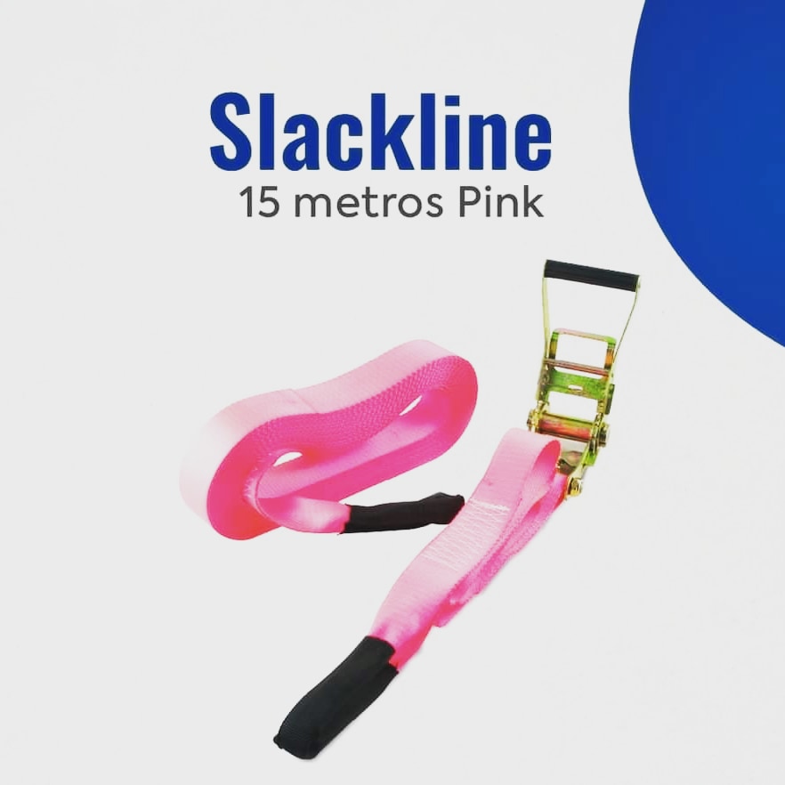 	Slackline 15Metros - Pink